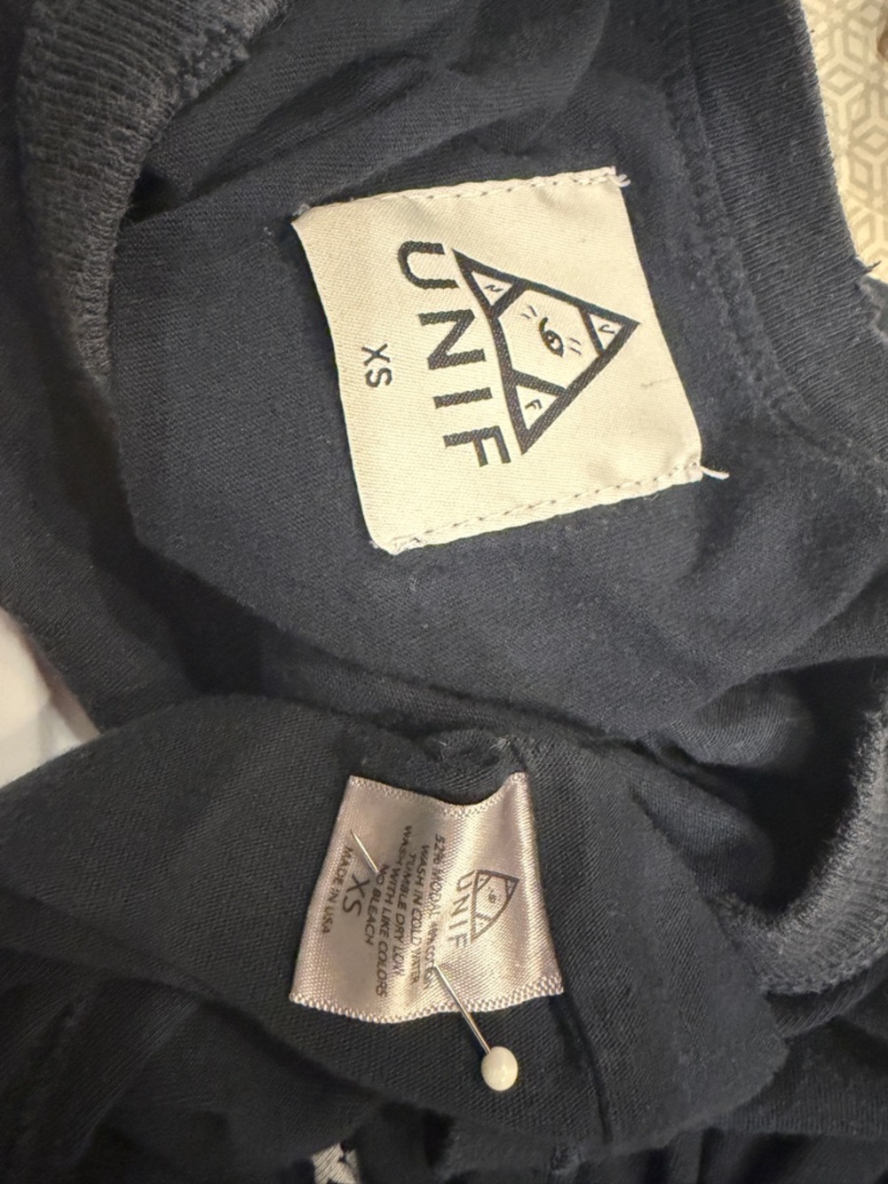 UNIF ITS BEEN REAL WEIRD BLACK OVERSIZED TANK TOP XS BRAND NEW WITHOUT TAGS - Picture 15 of 15